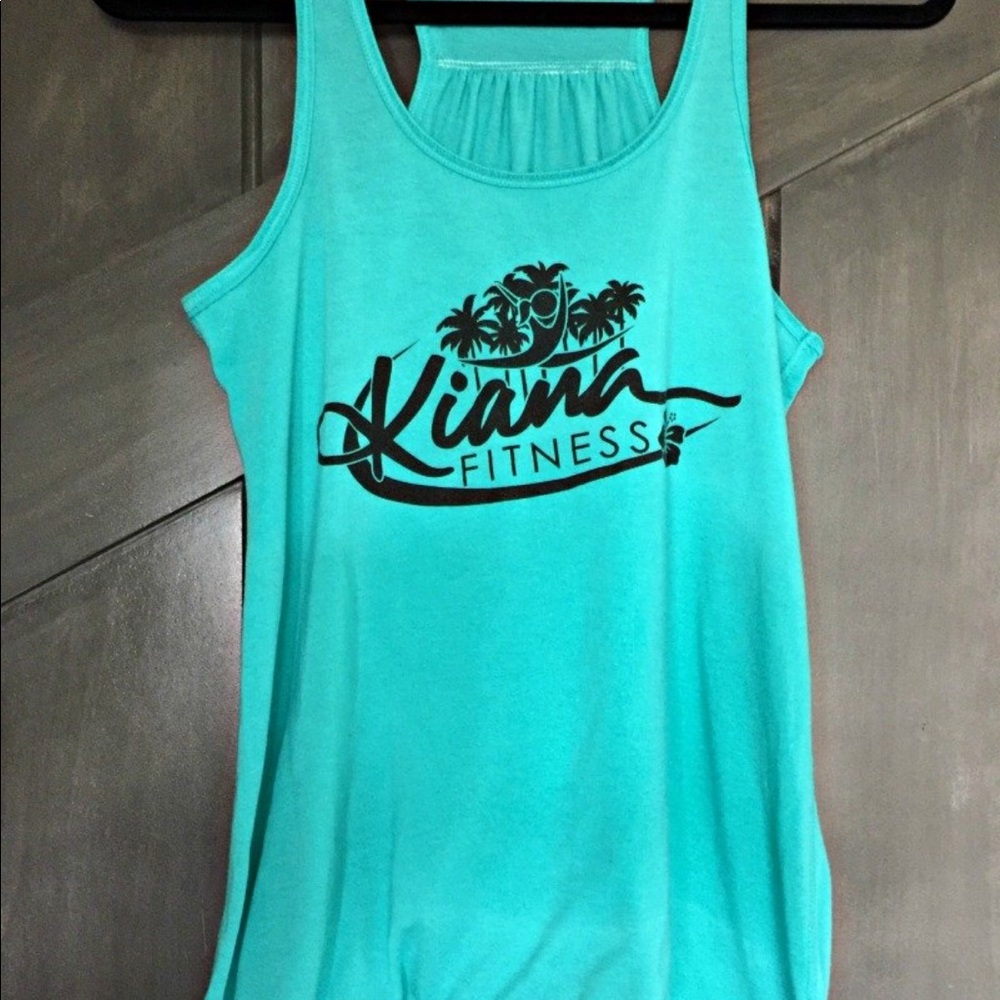 New! Racer back “Kiana” Tank in ocean blue